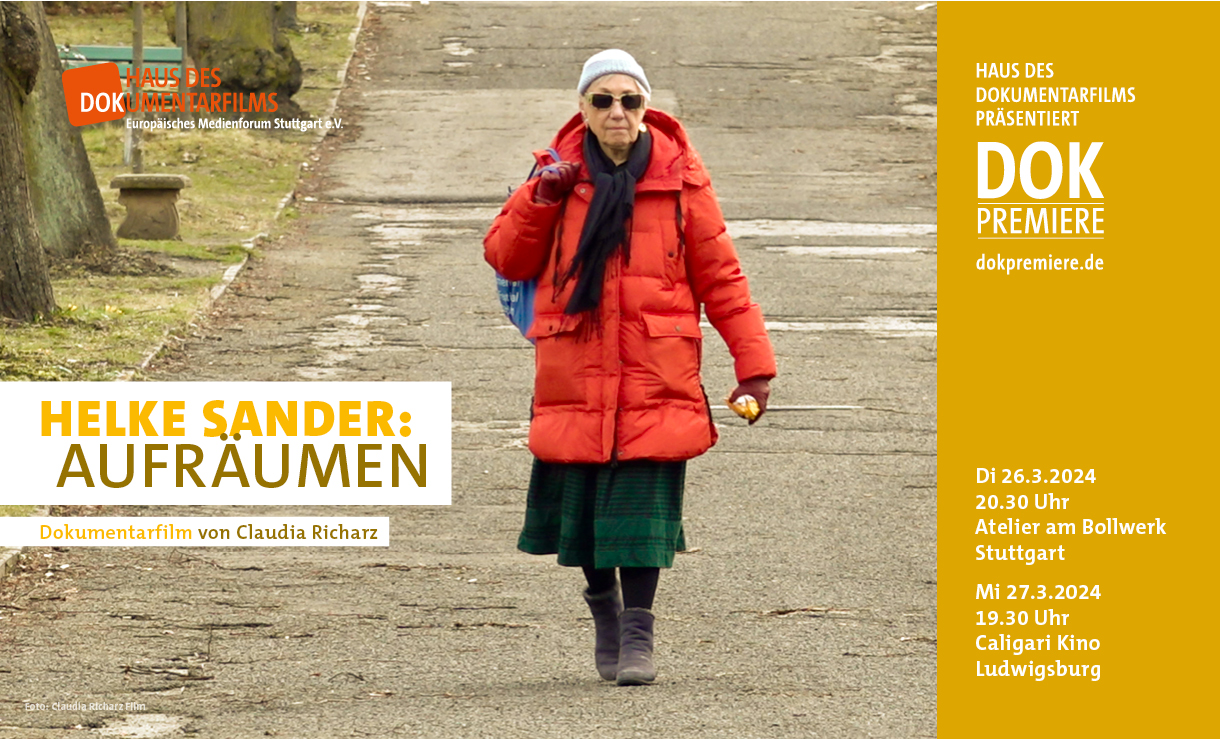 HELKE SANDER: AUFRÄUMEN. Dokumentarfilm von Claudia Richarz.