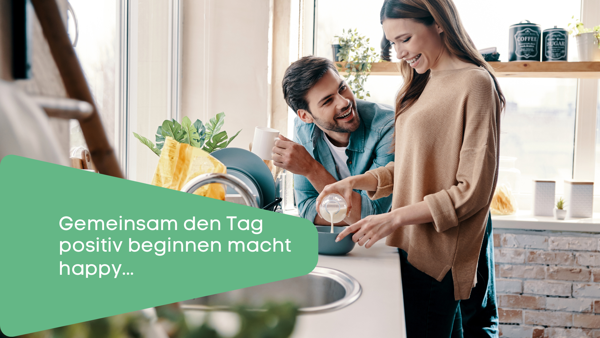 Gemeinsam den Tag positiv beginnen macht happy Gemeinsam den Tag positiv beginnen macht happy