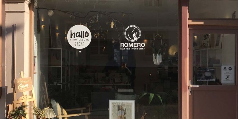 cropped schaufenster pop up space hallo ludwigsburg kaffee romero roesterei eberhardstrasse