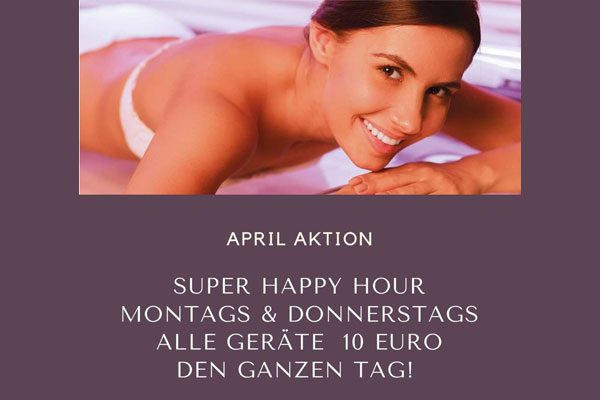 Super Happy Hour – April Aktion